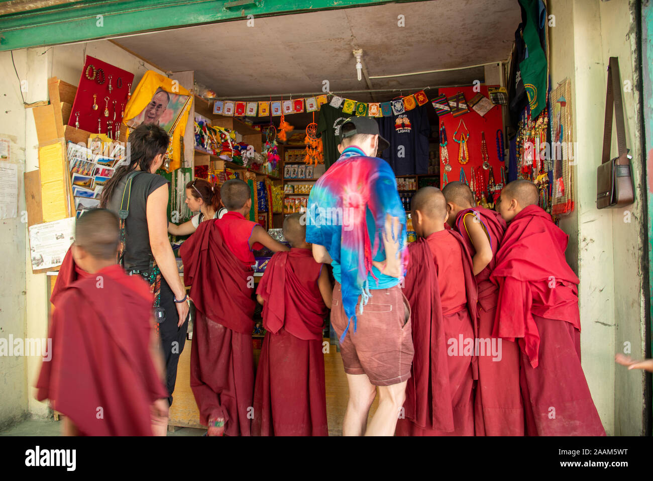 Diskit monastère dans la vallée de Nubra, Ladakh, Inde du nord Banque D'Images