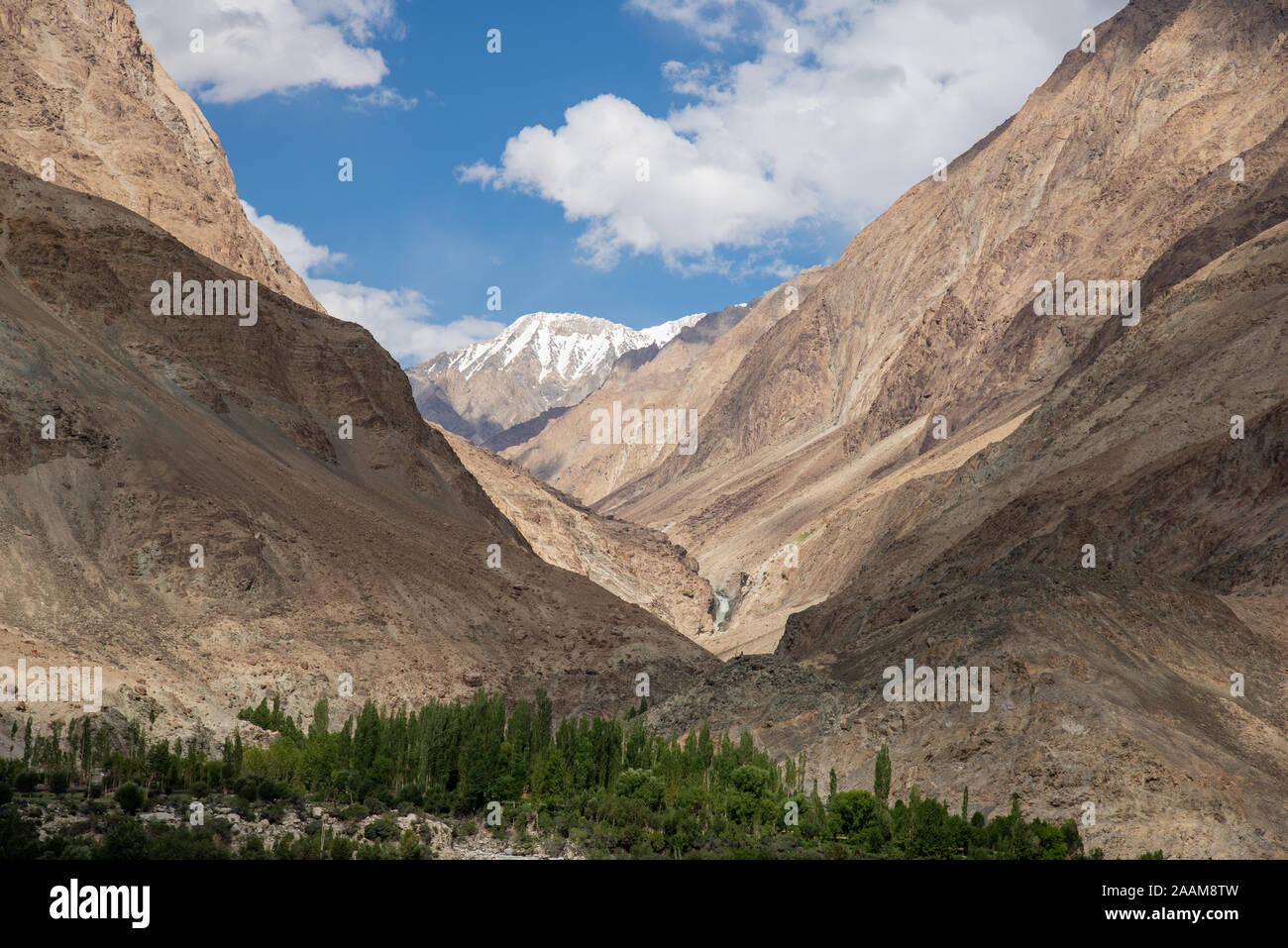 Paysage dans le nord du Ladakh, Inde Banque D'Images