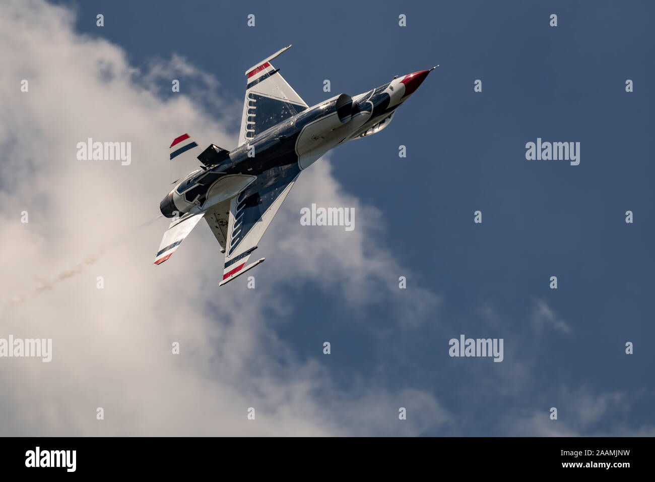 NEW WINDSOR NY - 15 septembre 2018 : USAF Thunderbirds effectuer à l'Aéroport International de Stewart pendant le meeting aérien de New York. L'escadron est offici Banque D'Images