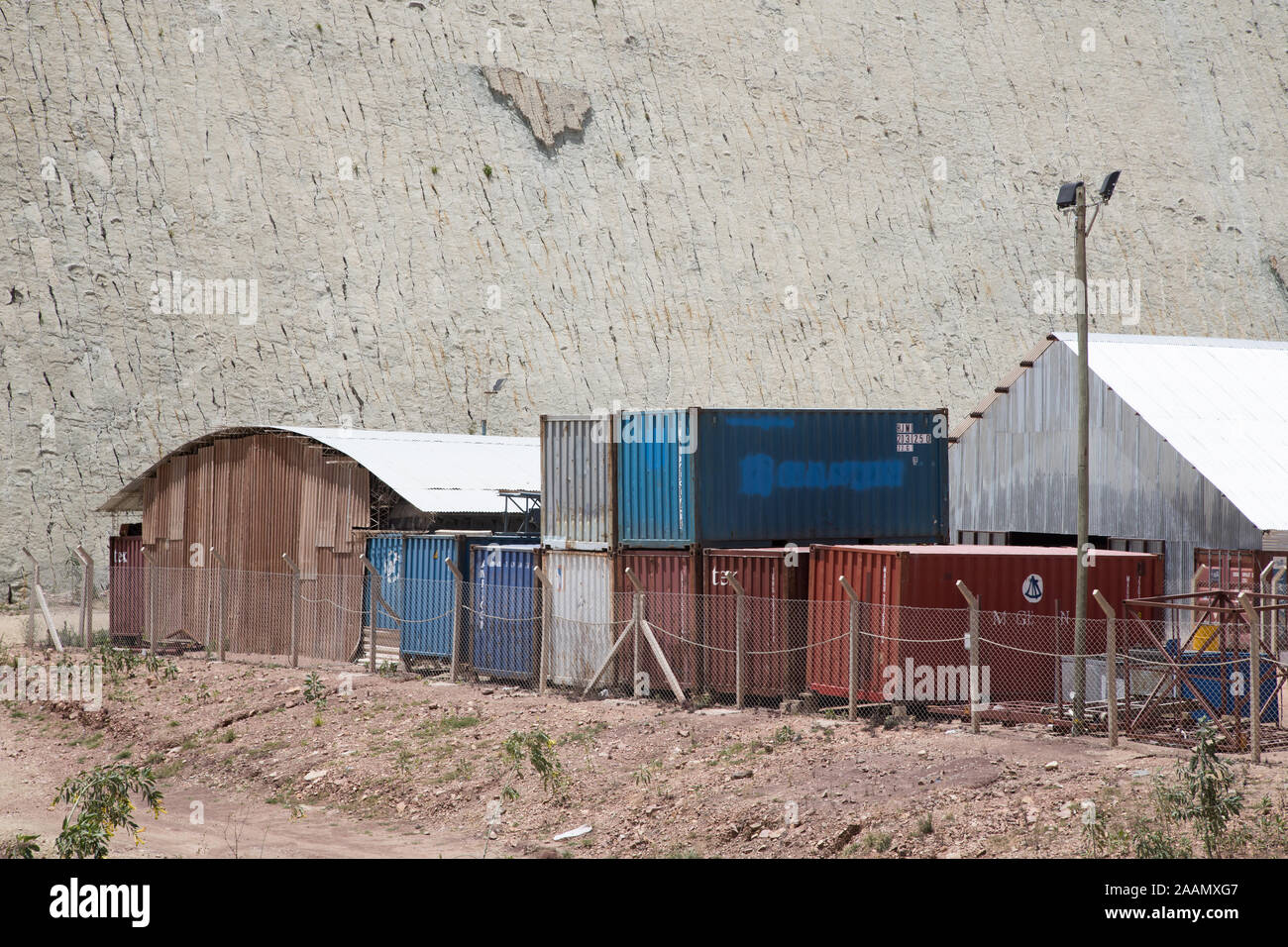 SUCRE, Bolivie - 16 octobre 2019 : on construction site Banque D'Images