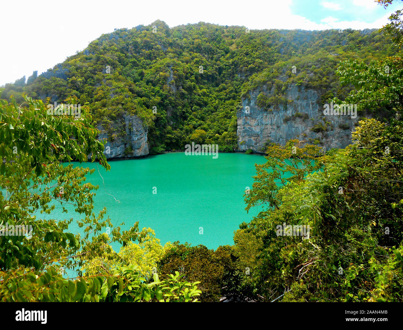 Le lac Emerald Mu Koh Ang Thong National Marine Park Banque D'Images