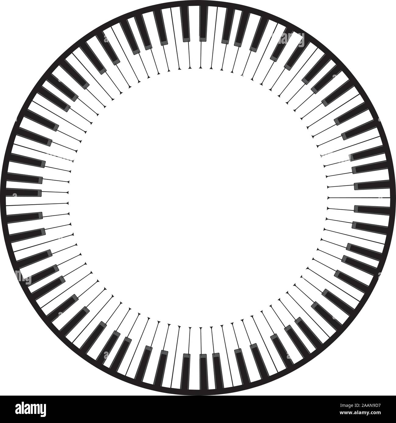Illustration de l'abstraite noir et blanc touches piano arrière-plan. Illustration de Vecteur
