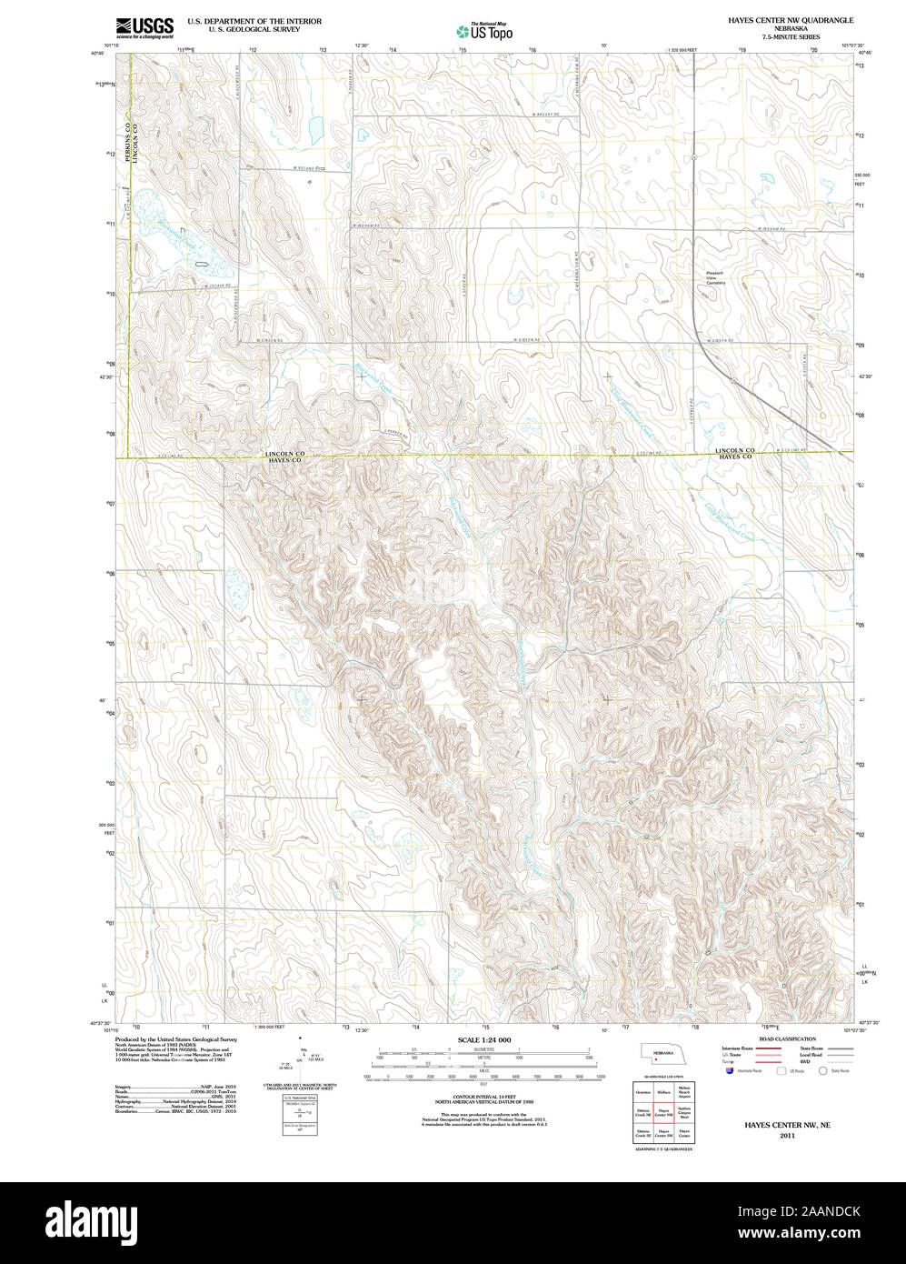 Carte du centre du nebraska Banque de photographies et d’images à haute