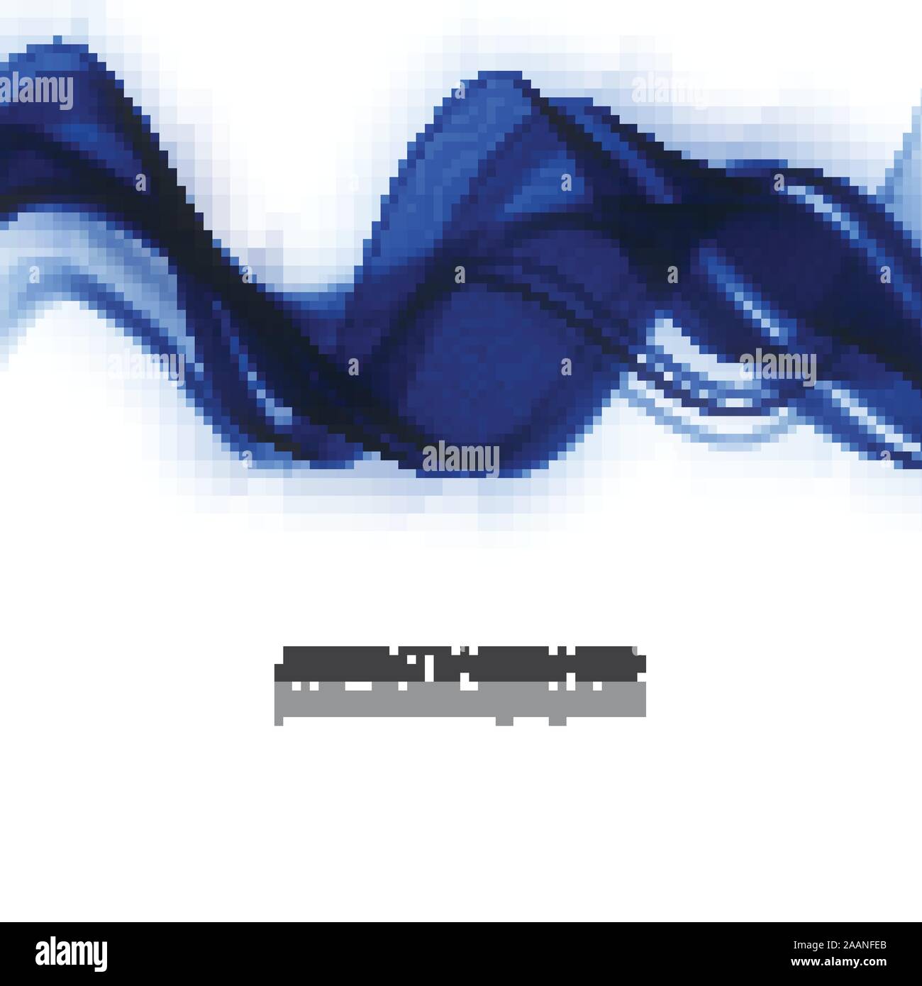 Abstract vector background bleu, lignes ondulés pour brochure, site web, flyer design. illustration eps10. Illustration de Vecteur