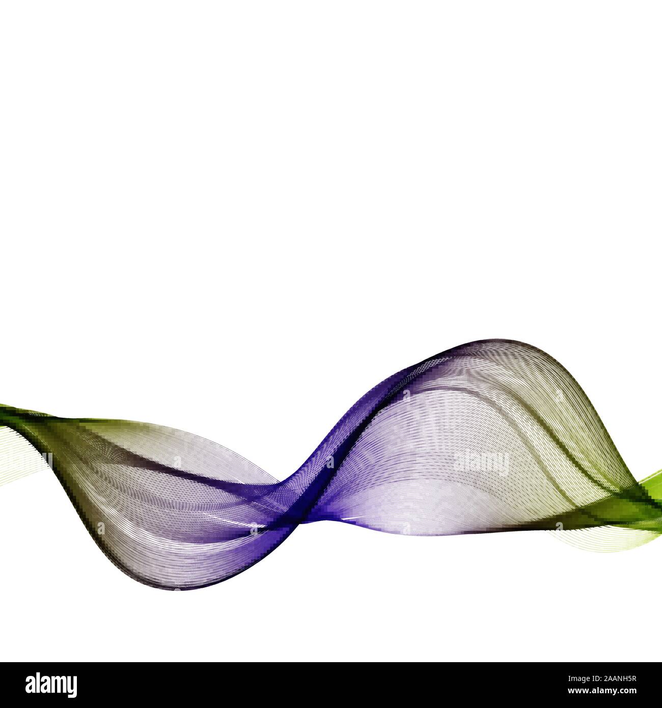 Arrière-plan abstrait avec ondes de couleur vague vert et bleu Illustration de Vecteur