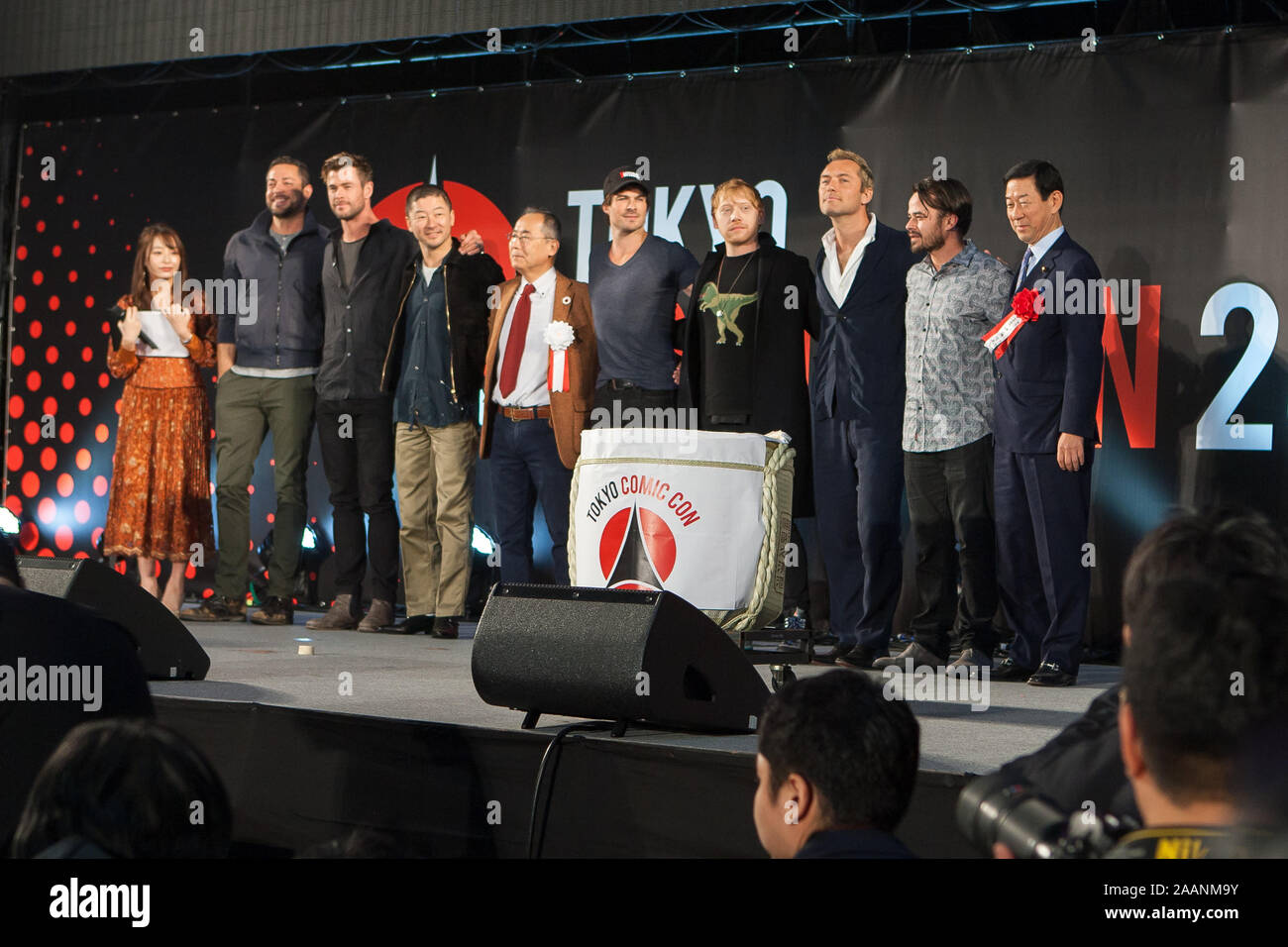 Chiba, Japon. 22 Nov, 2019. La cérémonie d'ouverture de la Comic Con 2019 de Tokyo. Crédit : Michael Steinebach/AFLO/Alamy Live News Banque D'Images