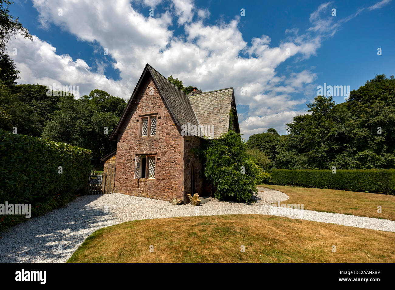 Antony Woodland Garden ; Lodge ; Cornwall, UK Banque D'Images