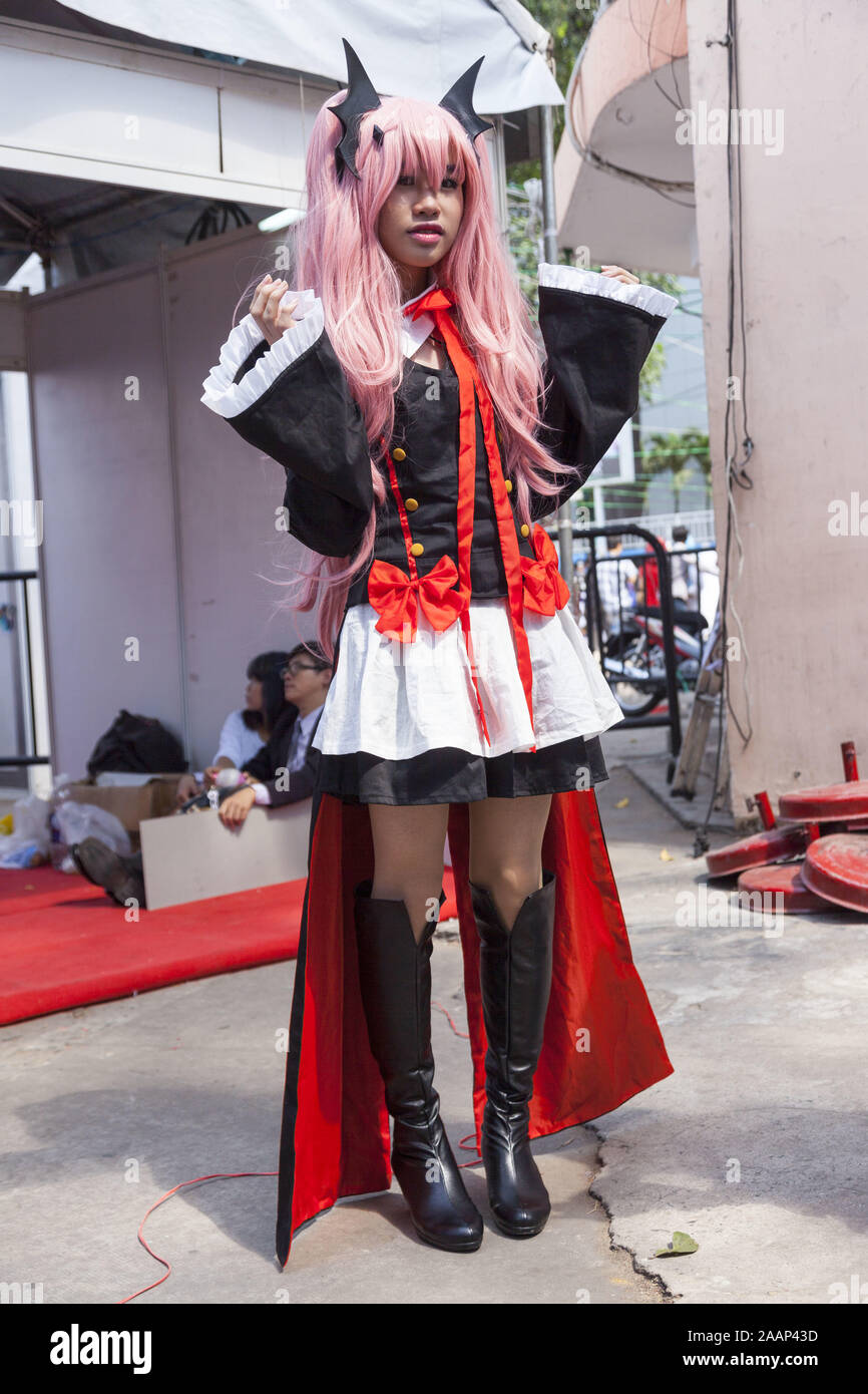 Manga girls Banque D'Images