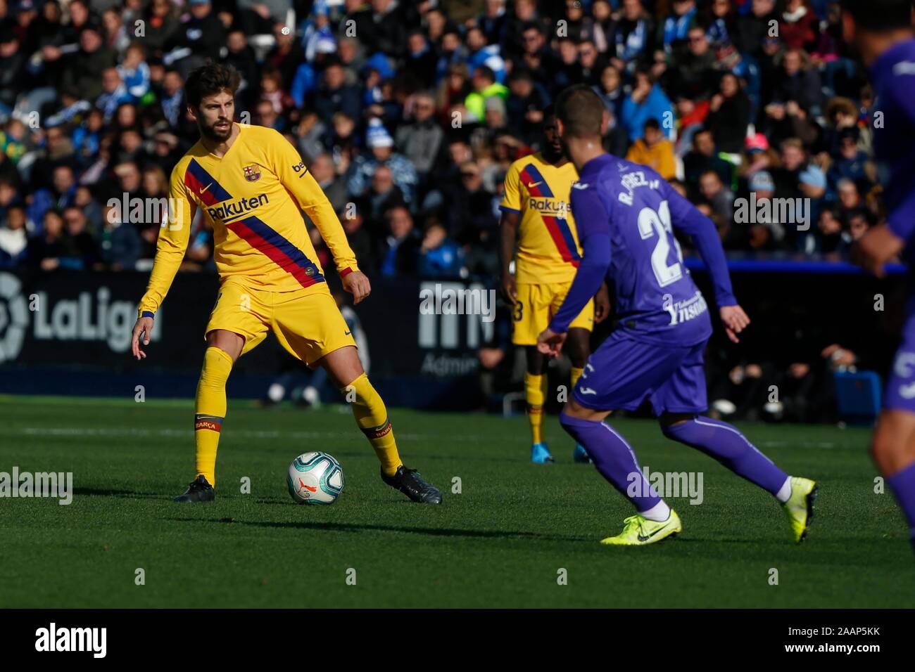 Madrid, Espagne. 23 Nov, 2019. Au cours de match FC Barcelona contre Getafe EN BUTARQUE STADIUM. Samedi 23 novembre 2019 Crédit : CORDON PRESS/Alamy Live News Banque D'Images