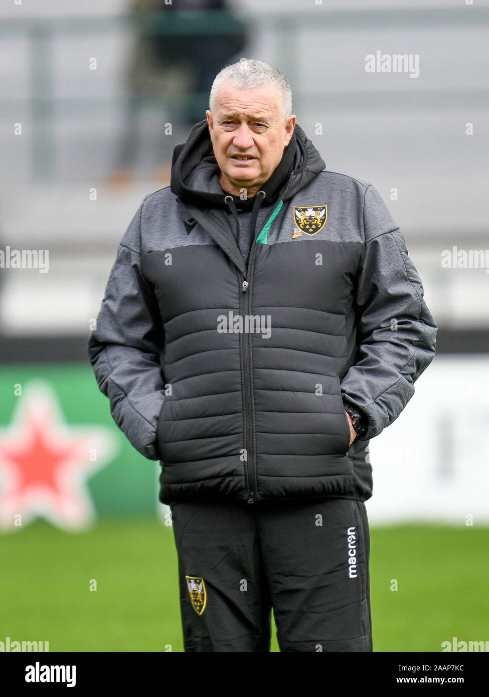 Treviso, Italie, 23 novembre 2019, Chris Boyd (entraîneur Northampton Saints) au cours de Benetton Treviso vs Northampton Saints - Heineken Cup - Rugby Champions Crédit : LPS/Ettore Griffoni/Alamy Live News Banque D'Images