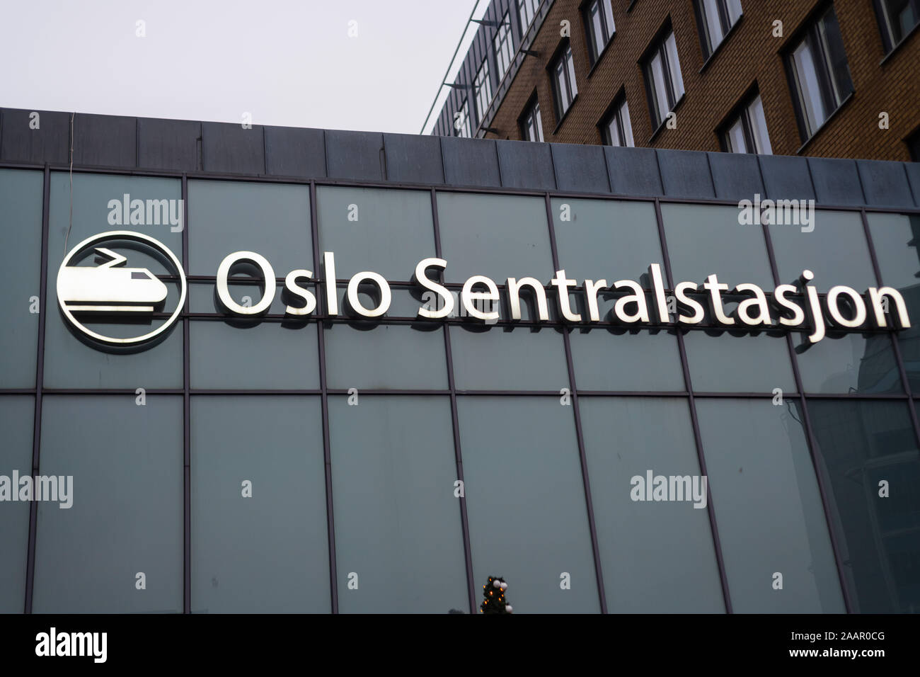 Oslo, Norvège, le 23 novembre 2019 : Photos de la gare centrale d'Oslo Banque D'Images