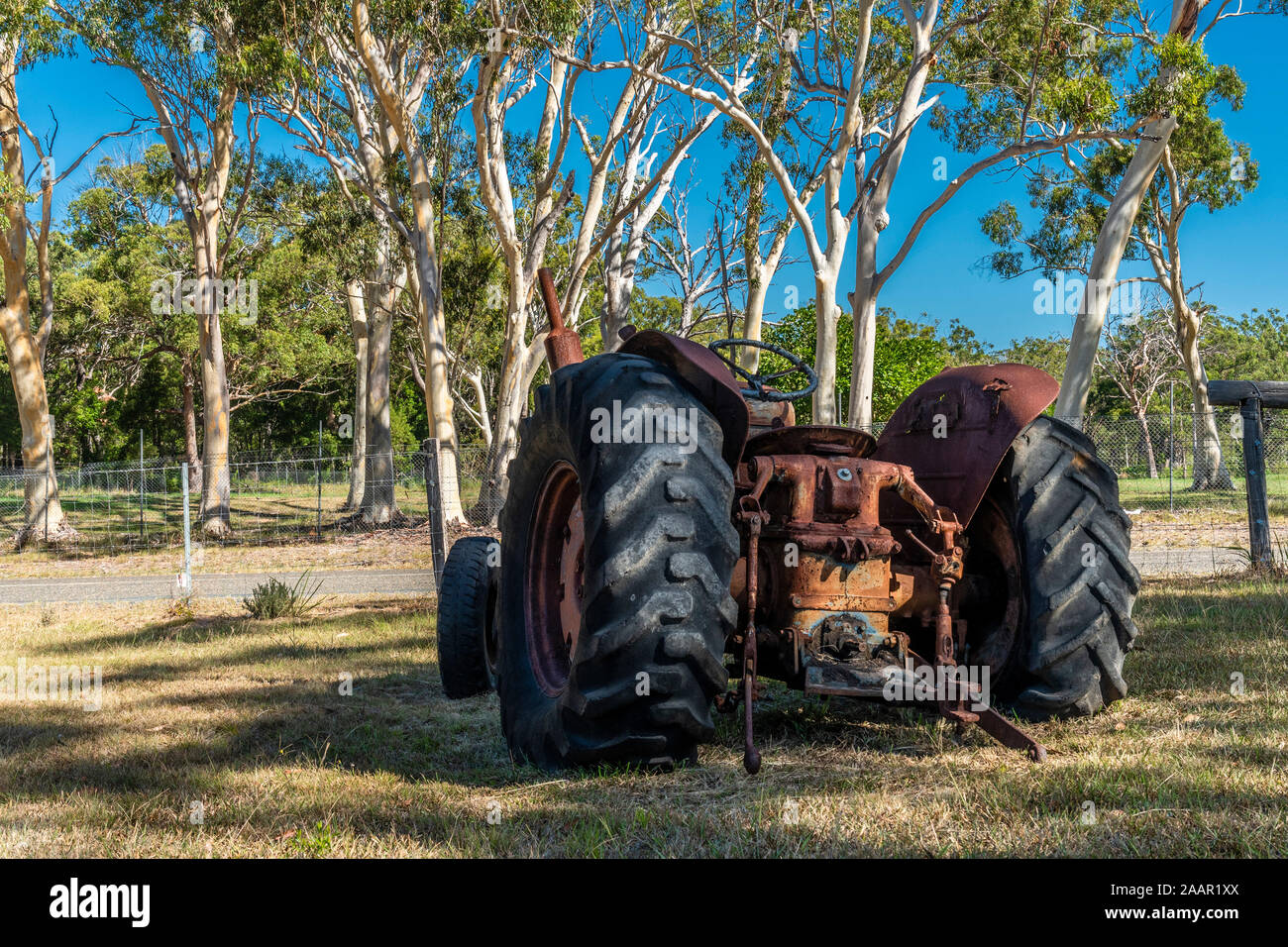 Tracteur Fordson abandonnés Banque D'Images