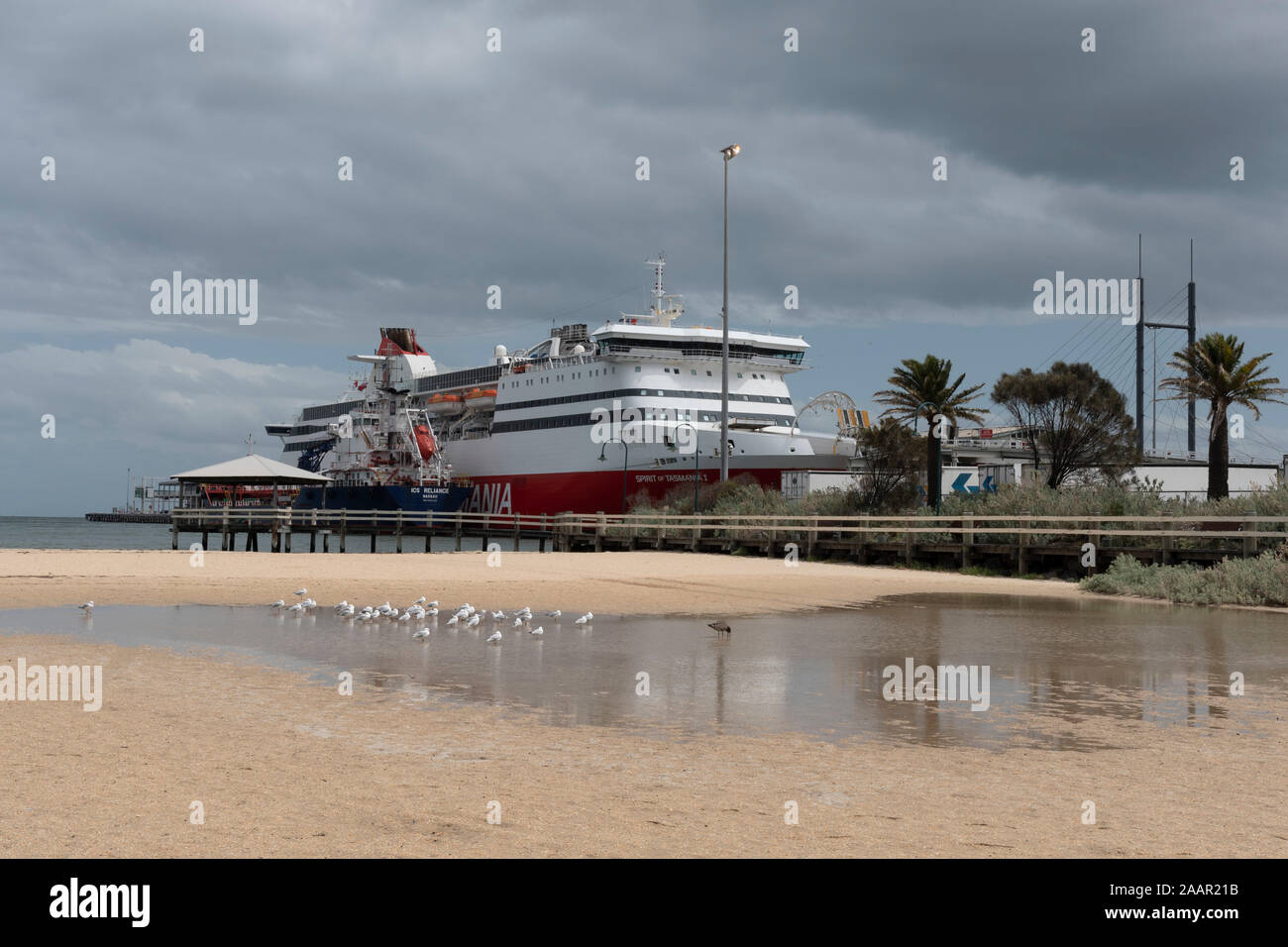 Spirit of Tasmania, Port Melbourne Banque D'Images