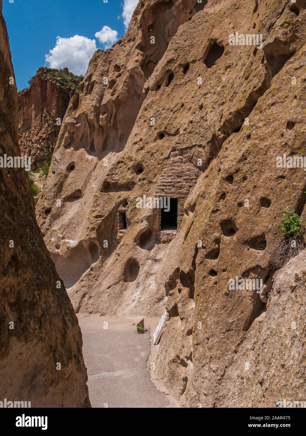 'Cave', Kiva Bandelier National Monument, Los Alamos, Nouveau Mexique. Banque D'Images