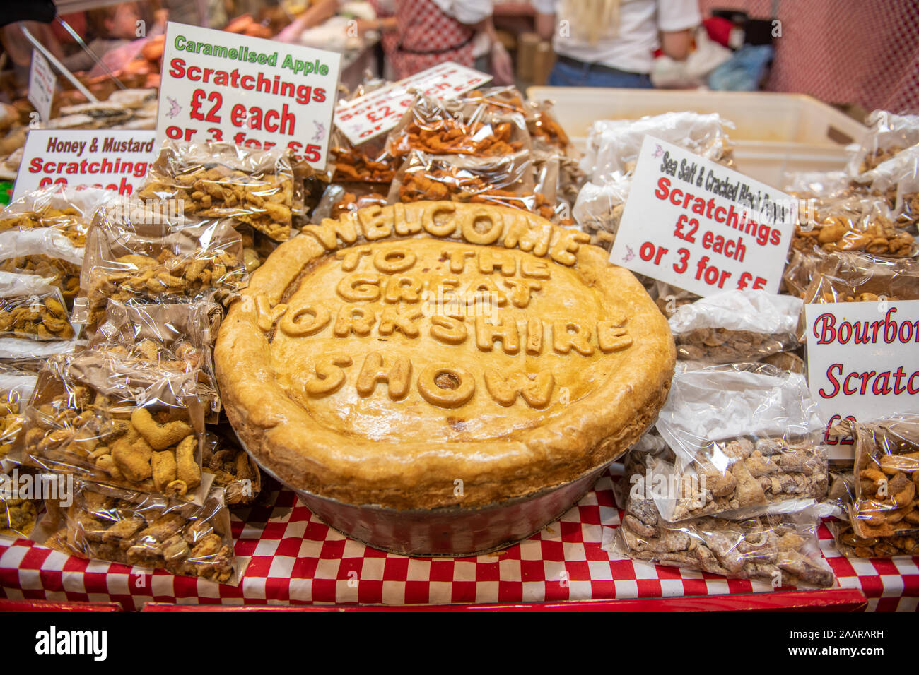 Un diagramme circulaire de la lecture de ' Bienvenue à la grande Yorkshire Show', Harrogate, Yorkshire, UK Banque D'Images
