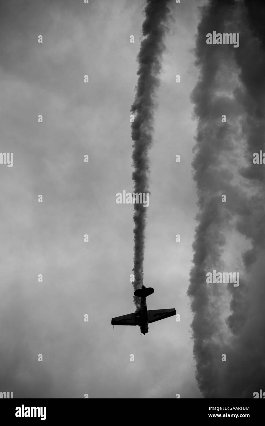 L'AEROSHELL North American T6 Harvard -Sun n' Fun airshow, Lakeland en Floride Banque D'Images