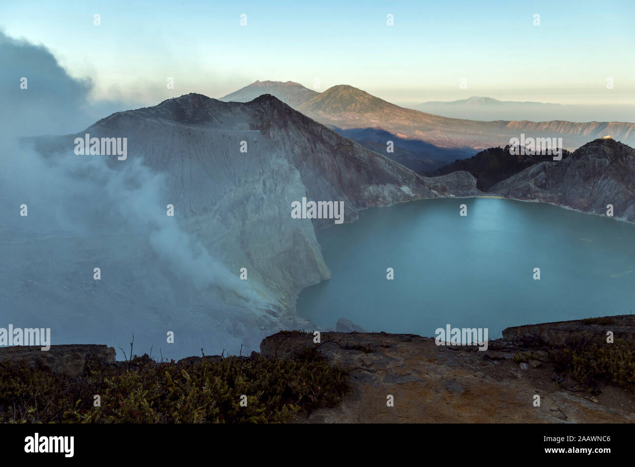 L'Indonésie, Java, le volcan Ijen Banque D'Images