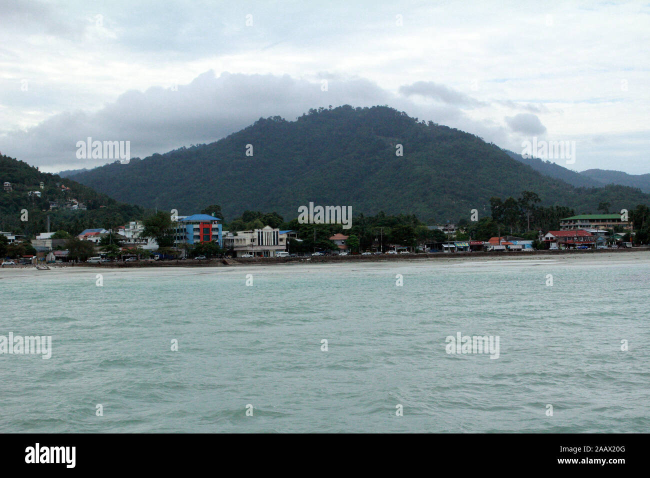 Vue de la baie de Koh Samui en Thaïlande Banque D'Images