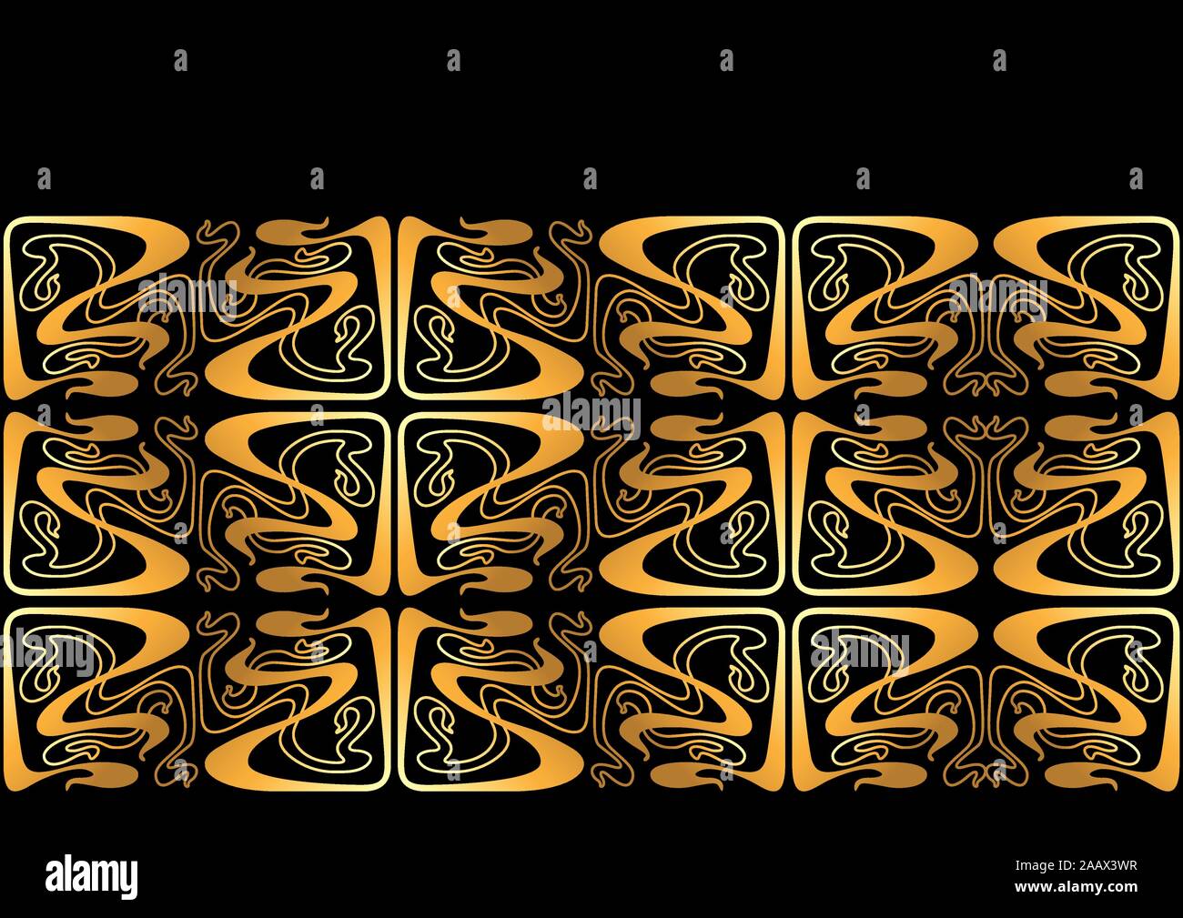 Modèle logique de l'Art Nouveau. Illustration de Vecteur