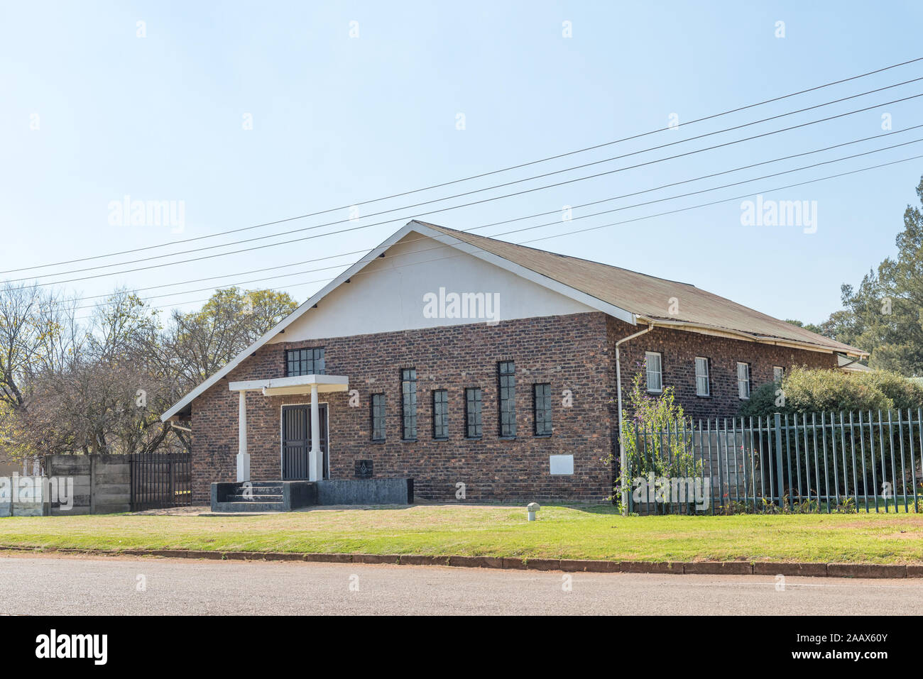 BELFAST, AFRIQUE DU SUD - 22 MAI 2019 : Le Franc-maçon Lodge à Belfast à Mpumalanga Banque D'Images