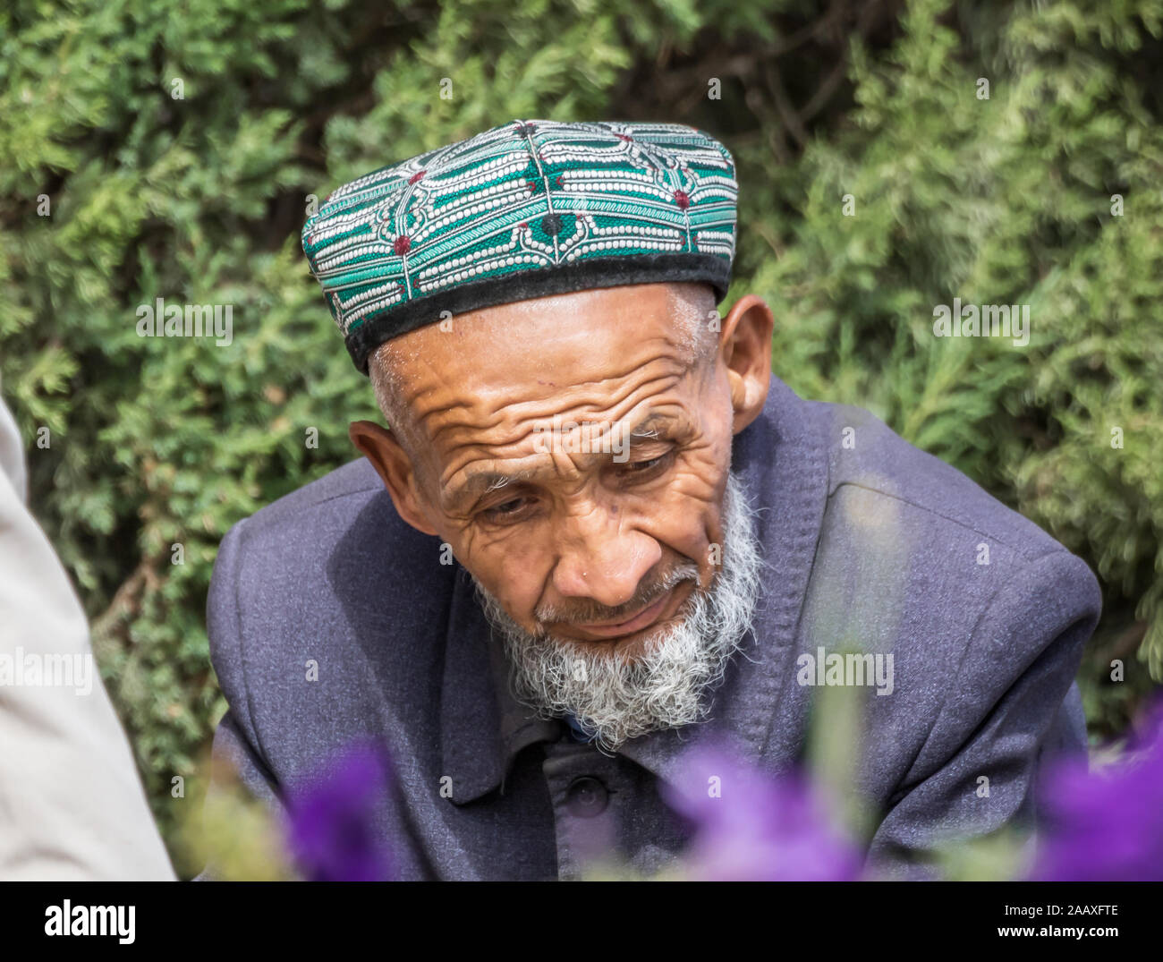 Près de 85 % des habitants sont Kashgar Ouigours, une minorité groupe  ethnique turc affiliation culturelle avec les populations de l'Asie  centrale Photo Stock - Alamy