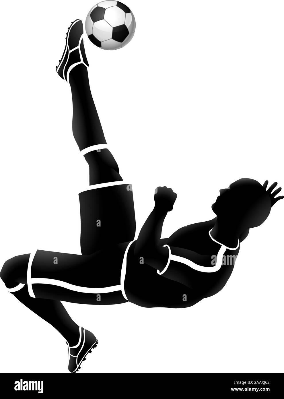 Joueur de football d'ossature Illustration de Vecteur