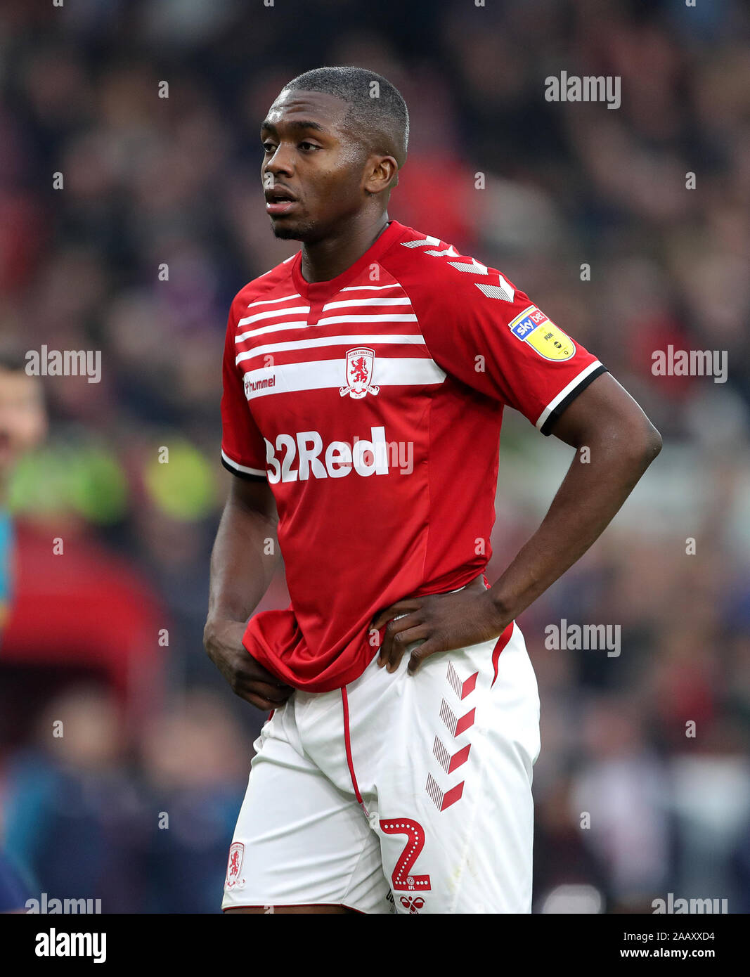 L'Dijksteel Anfernee Middlesbrough lors de la Sky Bet Championship match au stade Riverside, Middlesbrough. Banque D'Images