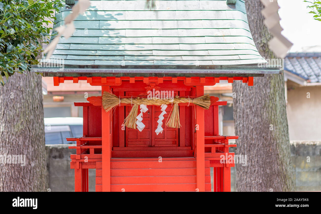Nomachiinari au sanctuaire shinto de la ville de Kanazawa, Préfecture d'Ishikawa, le Japon de l'Ouest. Banque D'Images