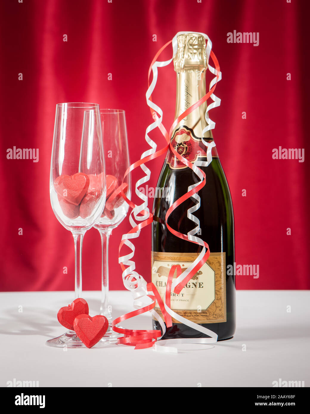 Champagne Saint Valentin personnalisé