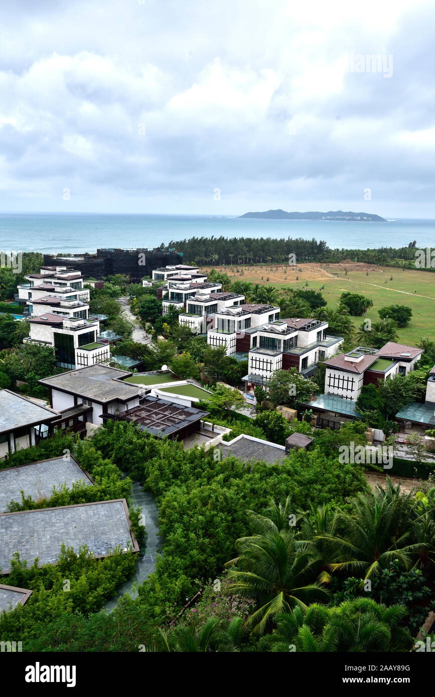Sanya, province de Hainan, Chine. Pittoresque île de Wuzhizhou Banque D'Images
