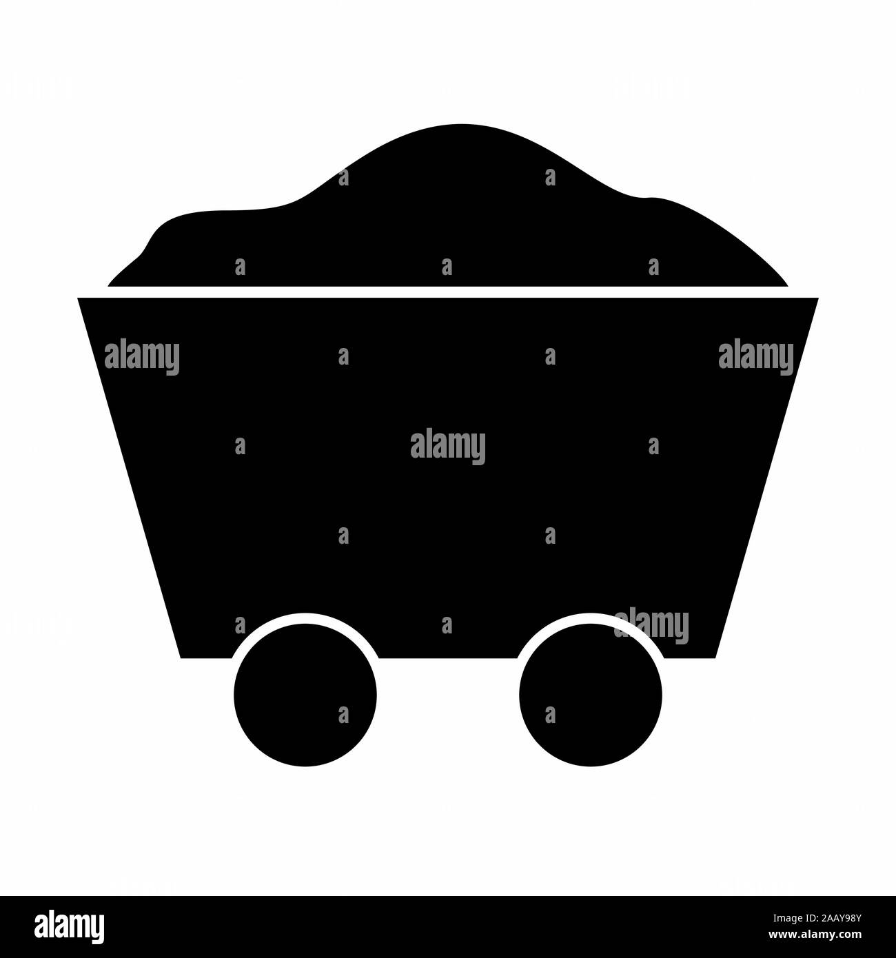 L'icône Panier Mine Illustration de Vecteur