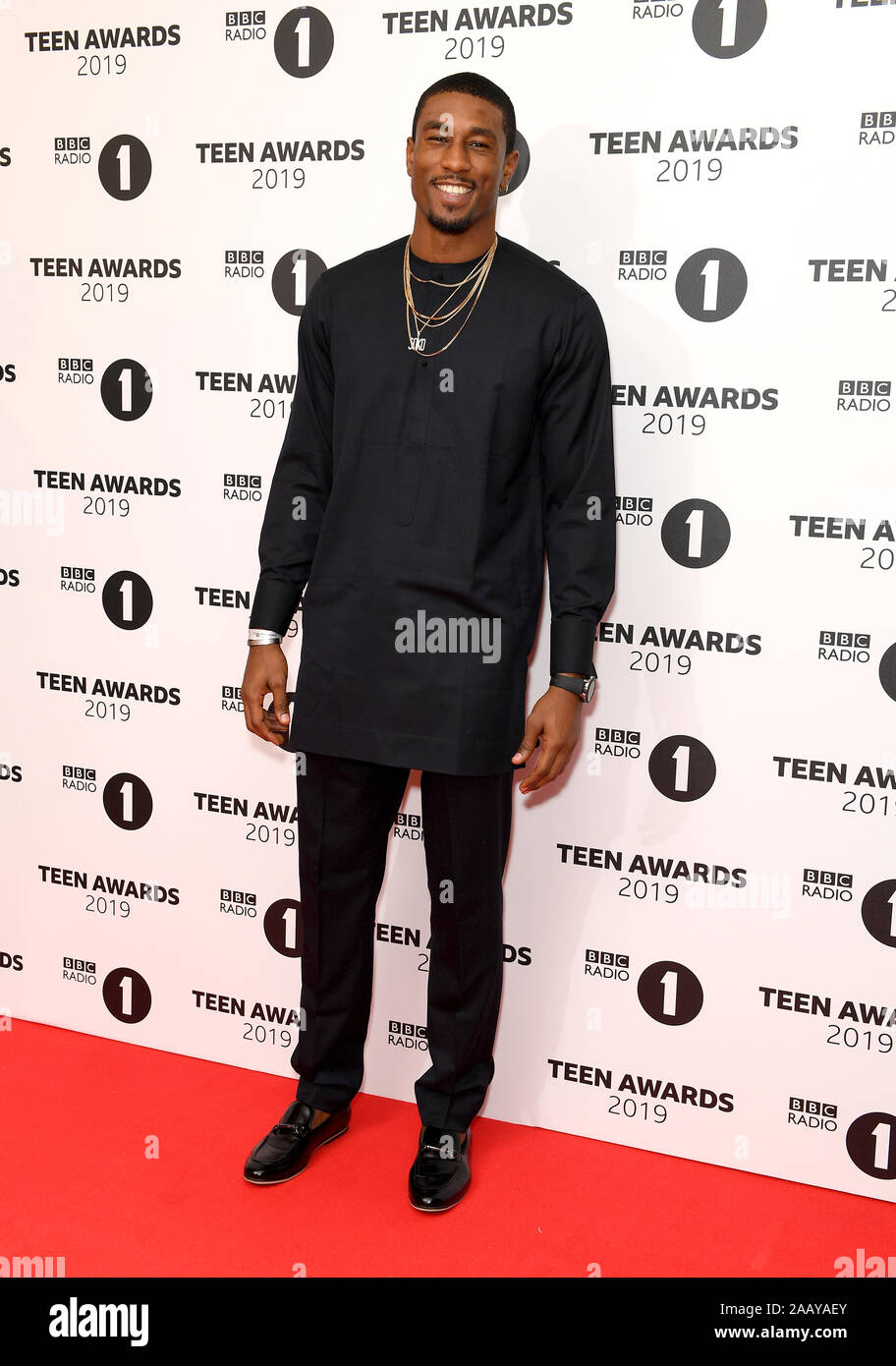 Ovie Soko participant à la BBC Radio 1 Teen Awards 2019 tenue au Centre de Télévision, Londres. Banque D'Images