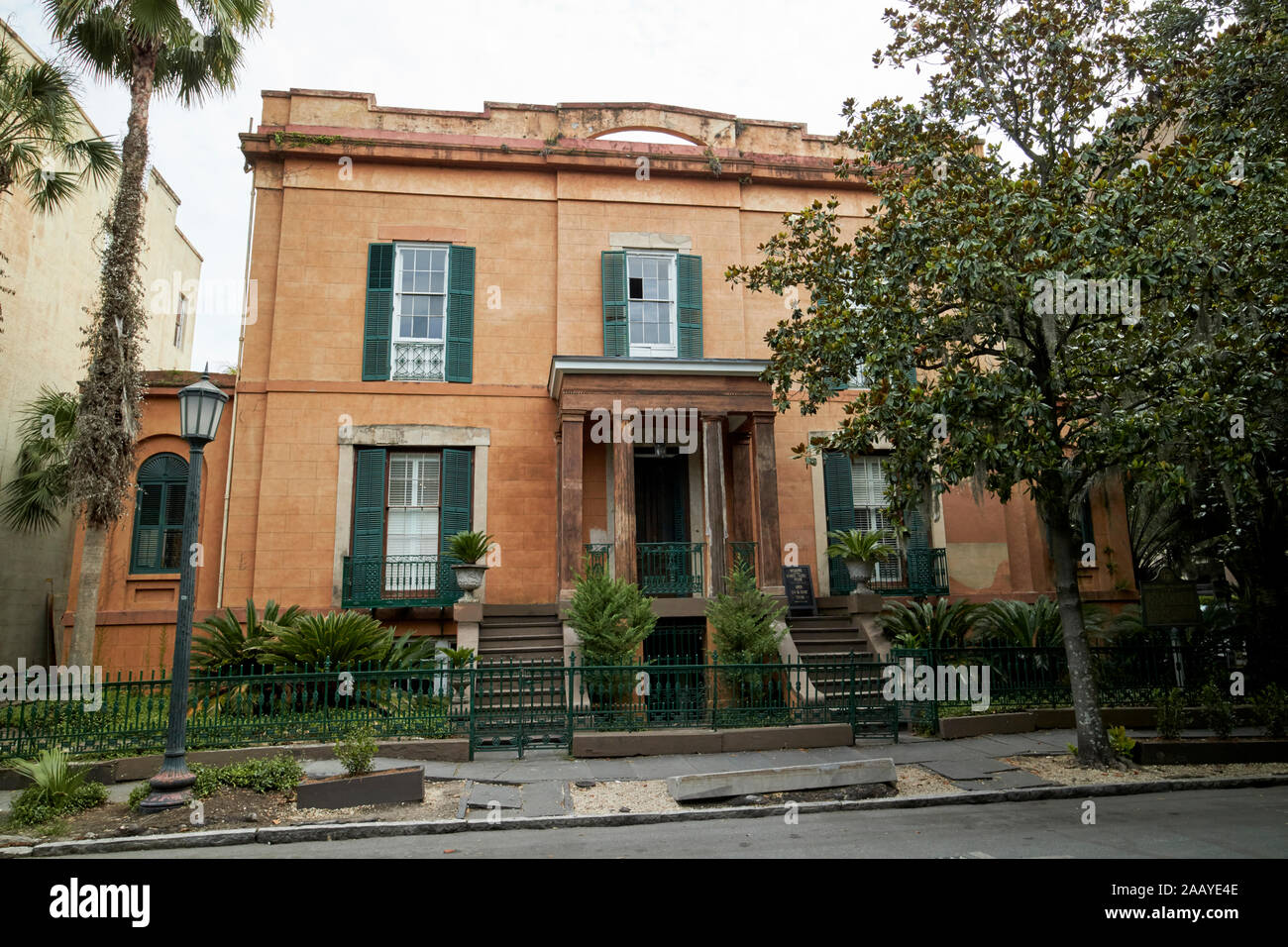 L'oseille tubéreuse chambre censée être la plus maison hantée à Savannah georgia usa Banque D'Images