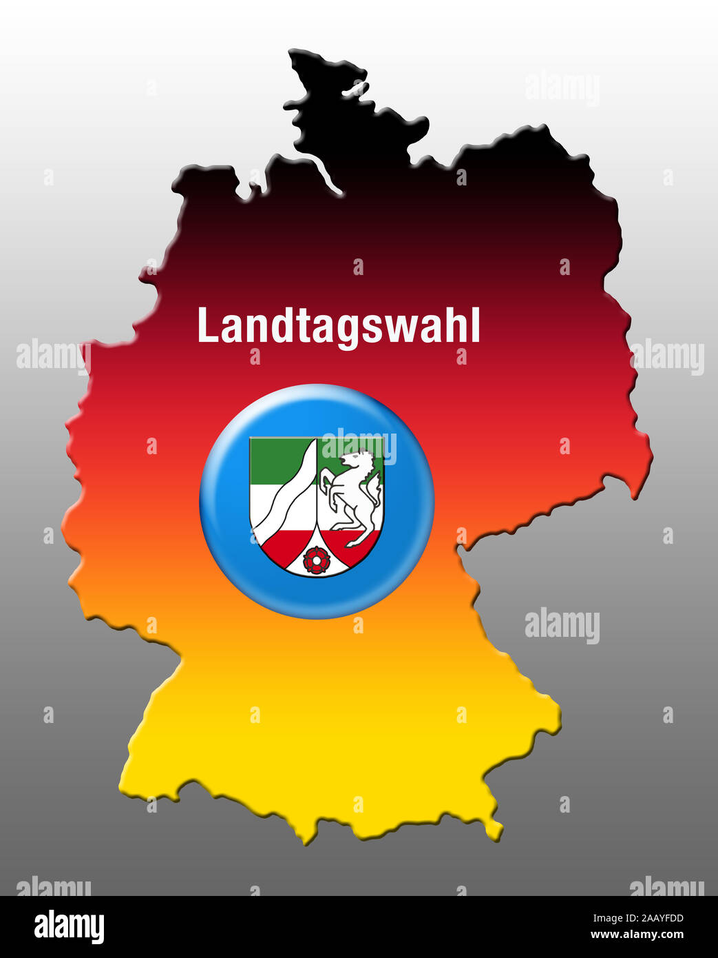 Élections de l'État, Nordrhein-Westfalen, Germany, Europe Banque D'Images