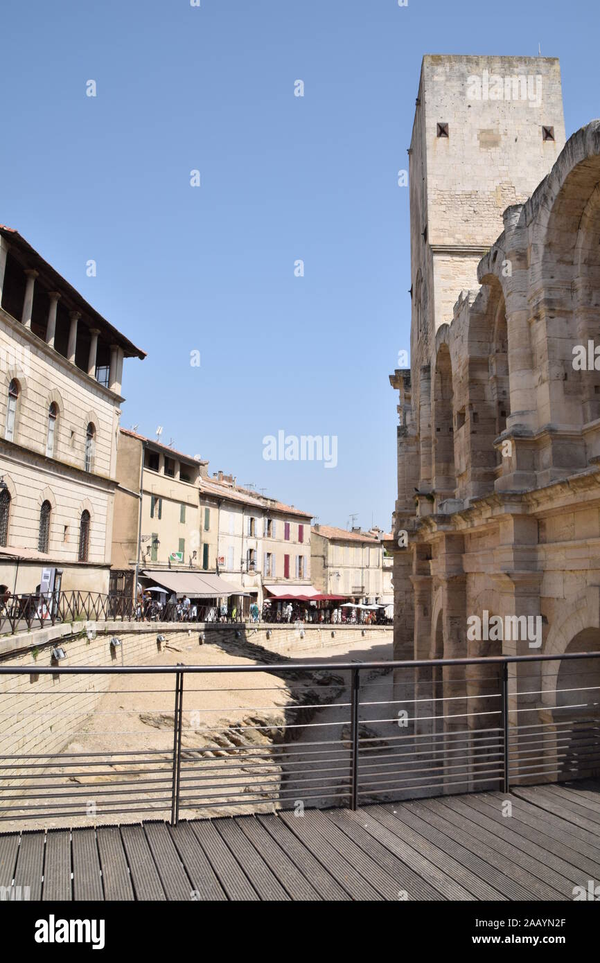 Vieille ville romaine d'Arles en Provence, Sud de France Banque D'Images