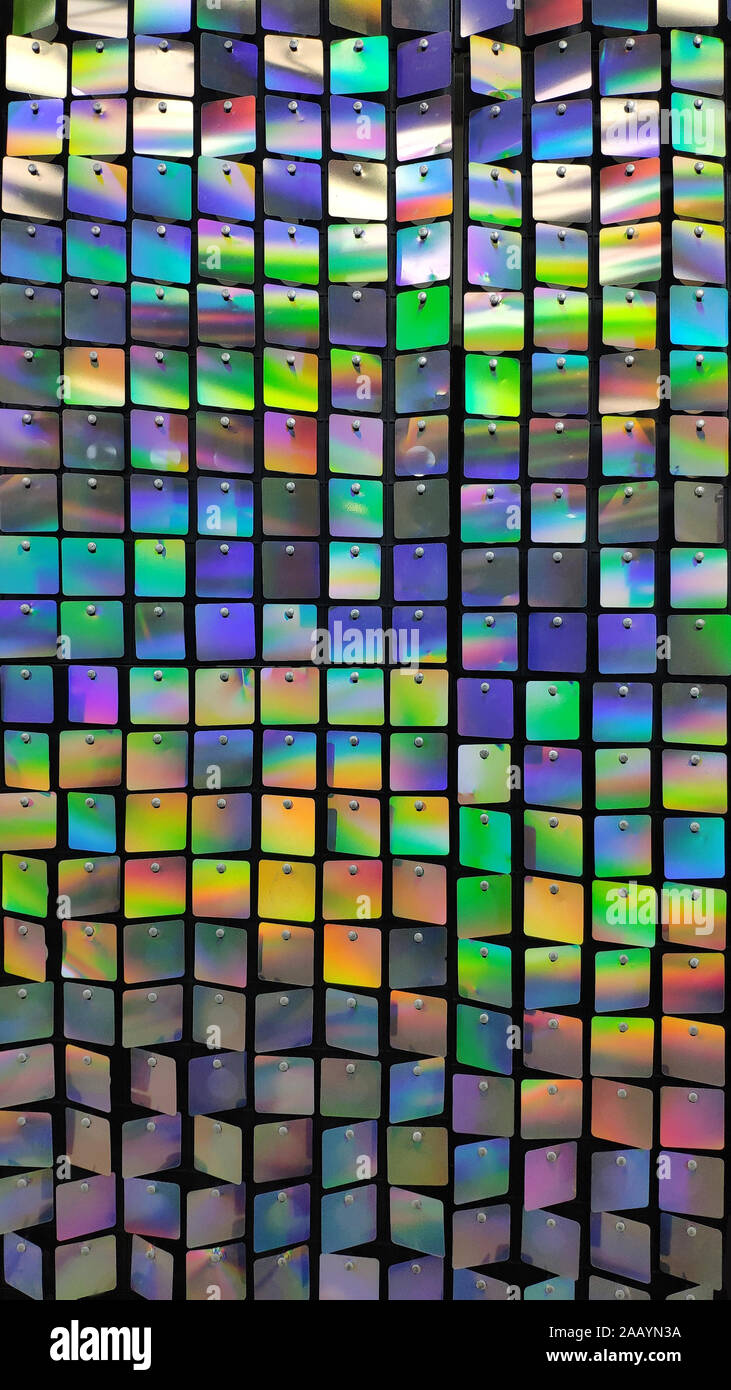 Arc-en-ciel de couleurs festives et réfleter abstract background. Banque D'Images