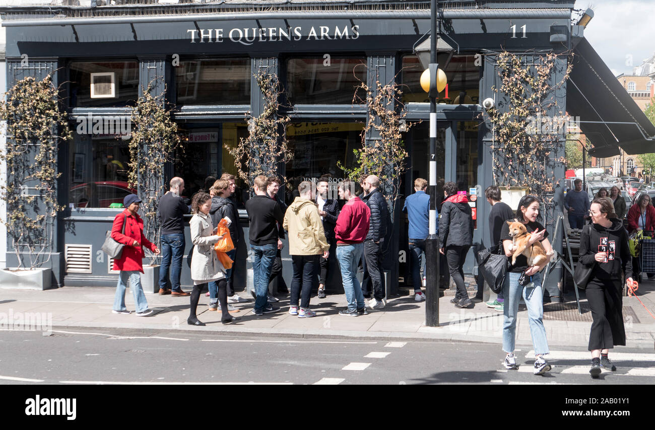 La Queens Arms public house Pimlico London England Banque D'Images