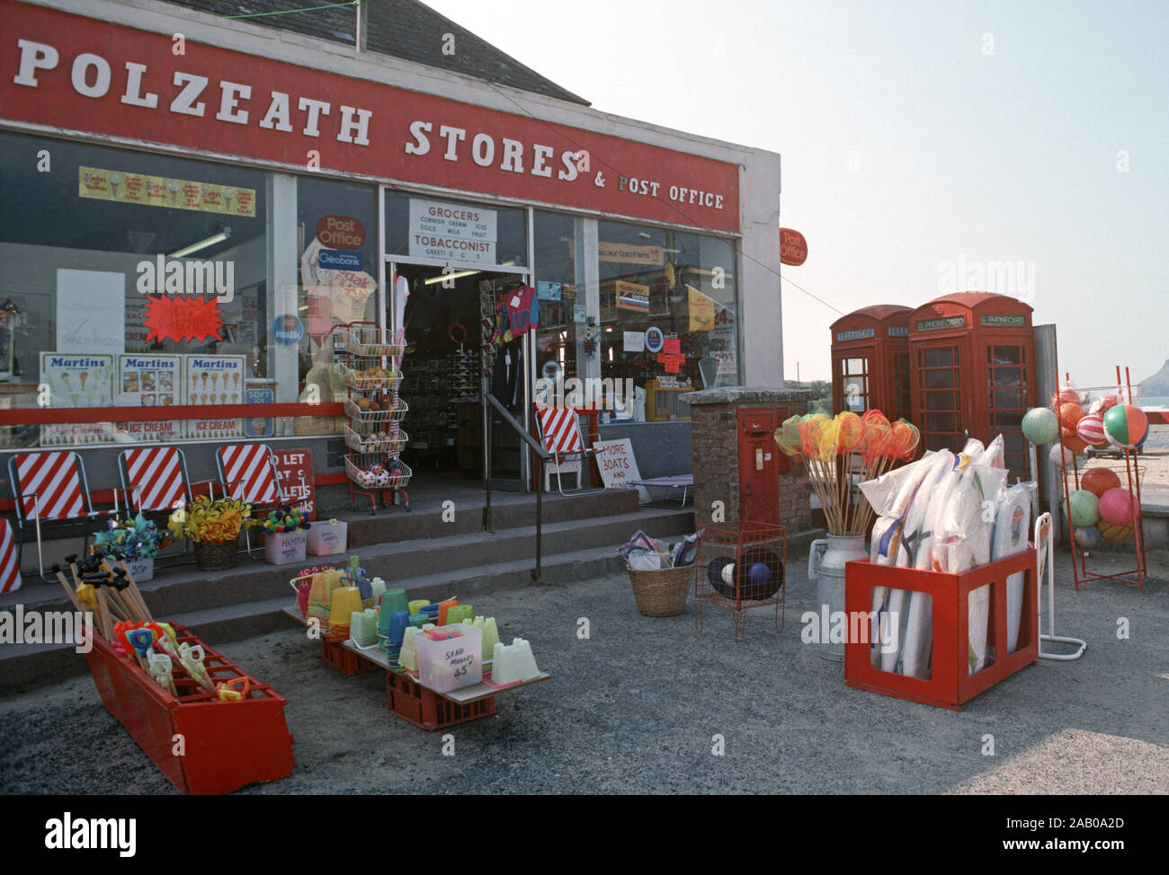 Polzeath, North Cornwall holiday shop, Angleterre, Royaume-Uni Banque D'Images