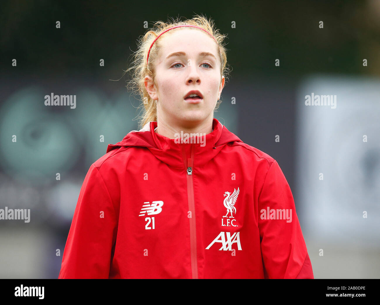 Manchester, Angleterre - 24 novembre : Missy Bo Kearns de Liverpool au cours de la Barclays Women's super match de championnat entre Arsenal et Liverpool Femmes Banque D'Images