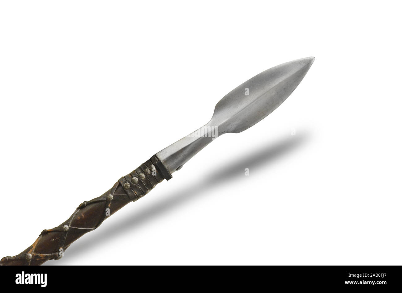 La chasse allemande lance (lance) sanglier, appelées "pear pour vepr (sanglier). Le 16ème siècle. Chemin sur le fond blanc. Banque D'Images