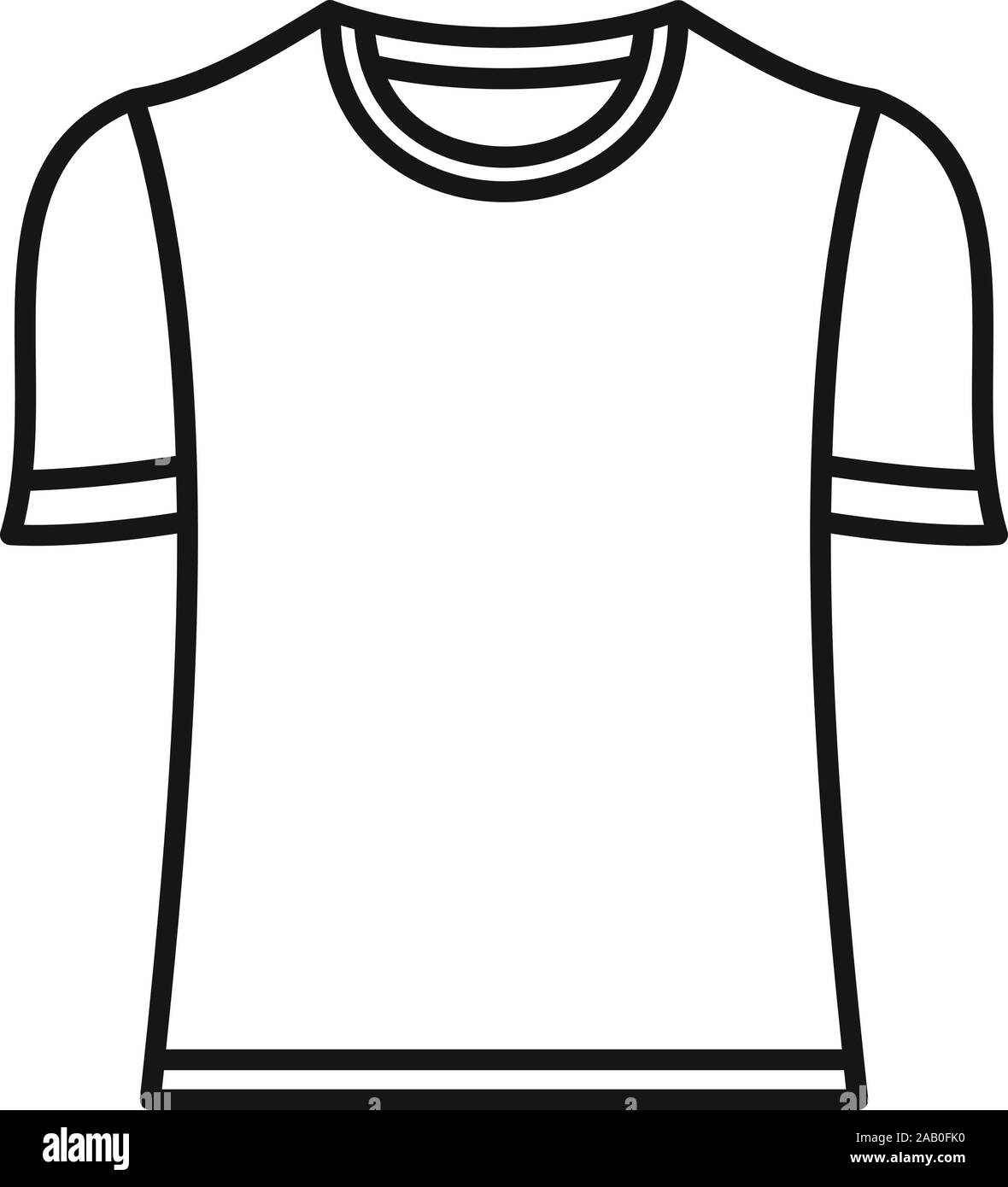Brésil soccer shirt icône. Contours Brésil soccer shirt icône vecteur pour la conception web isolé sur fond blanc Illustration de Vecteur