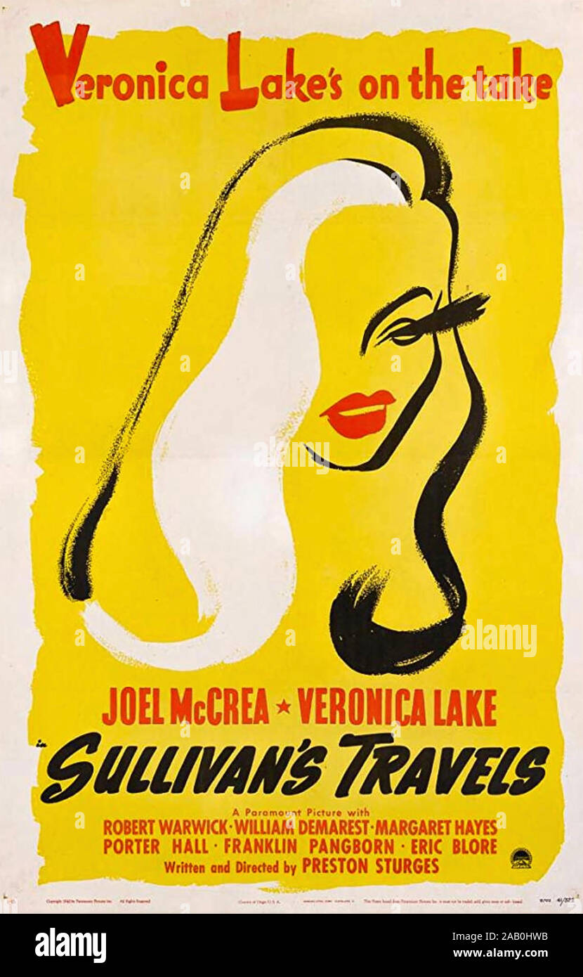 Les voyages de Sullivan 1941 Paramount Pictures film avec Veronica Lake Banque D'Images