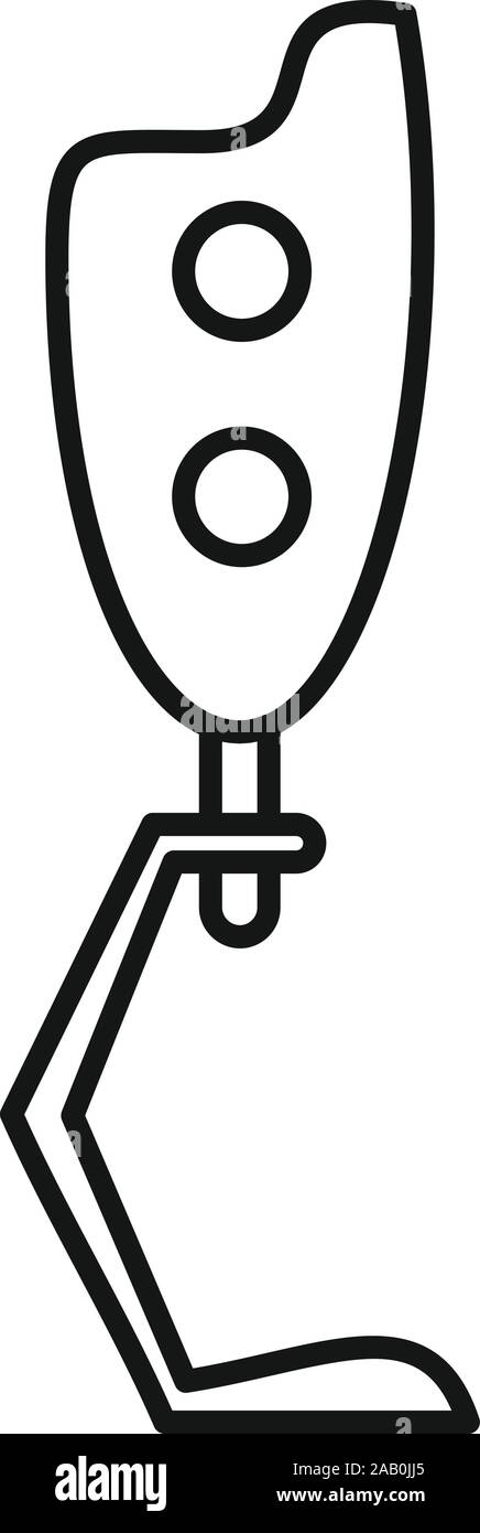 L'icône de la jambe de la biotechnologie. Contours de la jambe de la biotechnologie l'icône vecteur pour la conception web isolé sur fond blanc Illustration de Vecteur