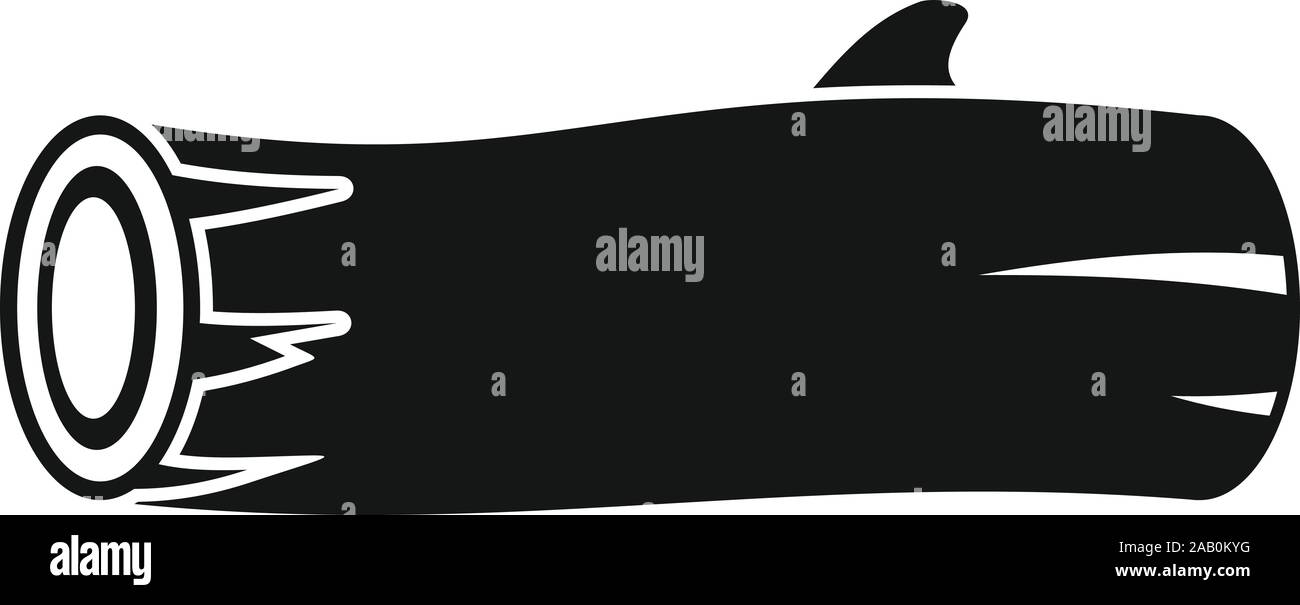 Ancienne icône arbre coupé. Simple illustration de l'ancienne icône vecteur d'arbres coupés pour la conception web isolé sur fond blanc Illustration de Vecteur