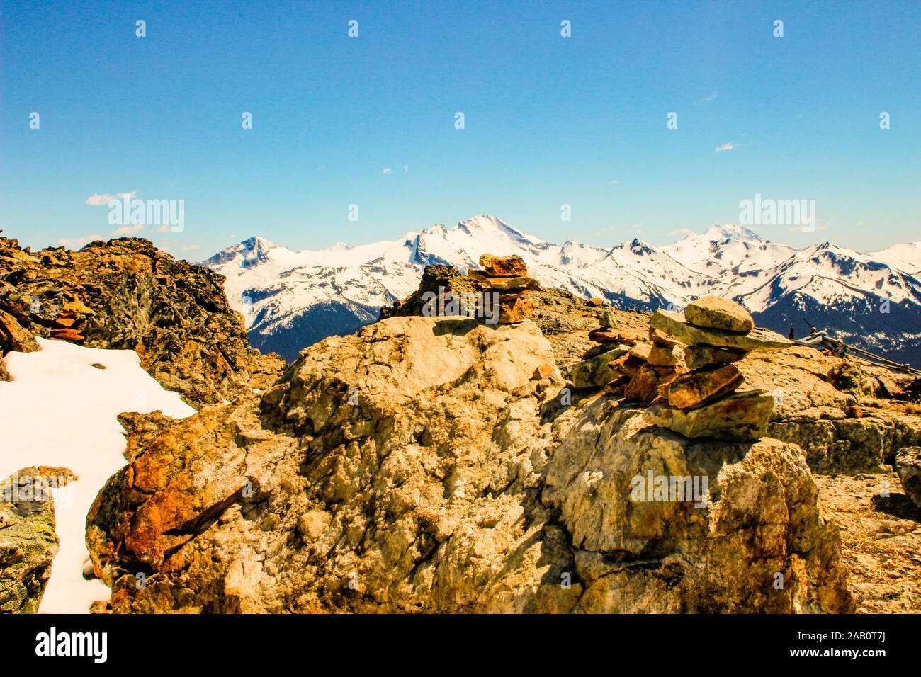 Blackcomb Mountain - Whistler, BC, Canada. L'un des plus beaux paysages du Canada Banque D'Images