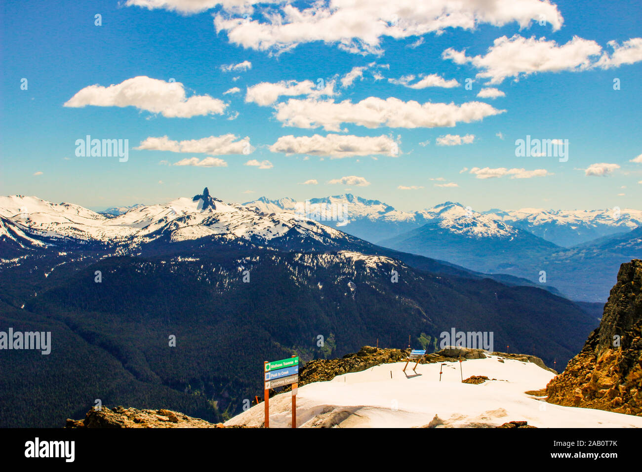 Blackcomb Mountain - Whistler, BC, Canada. L'un des plus beaux paysages du Canada Banque D'Images