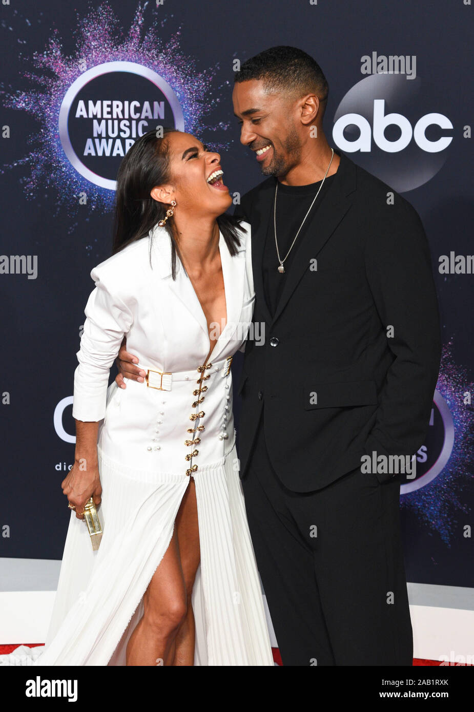 Los Angeles, Ca. 24 Nov, 2019. (L-R) Craig Hall et Misty Copeland assister à la 2019 American Music Awards au Théâtre de Microsoft le 24 novembre 2019 à Los Angeles, Californie. Photo : imageSPACE/MediaPunch/Alamy Live News Banque D'Images