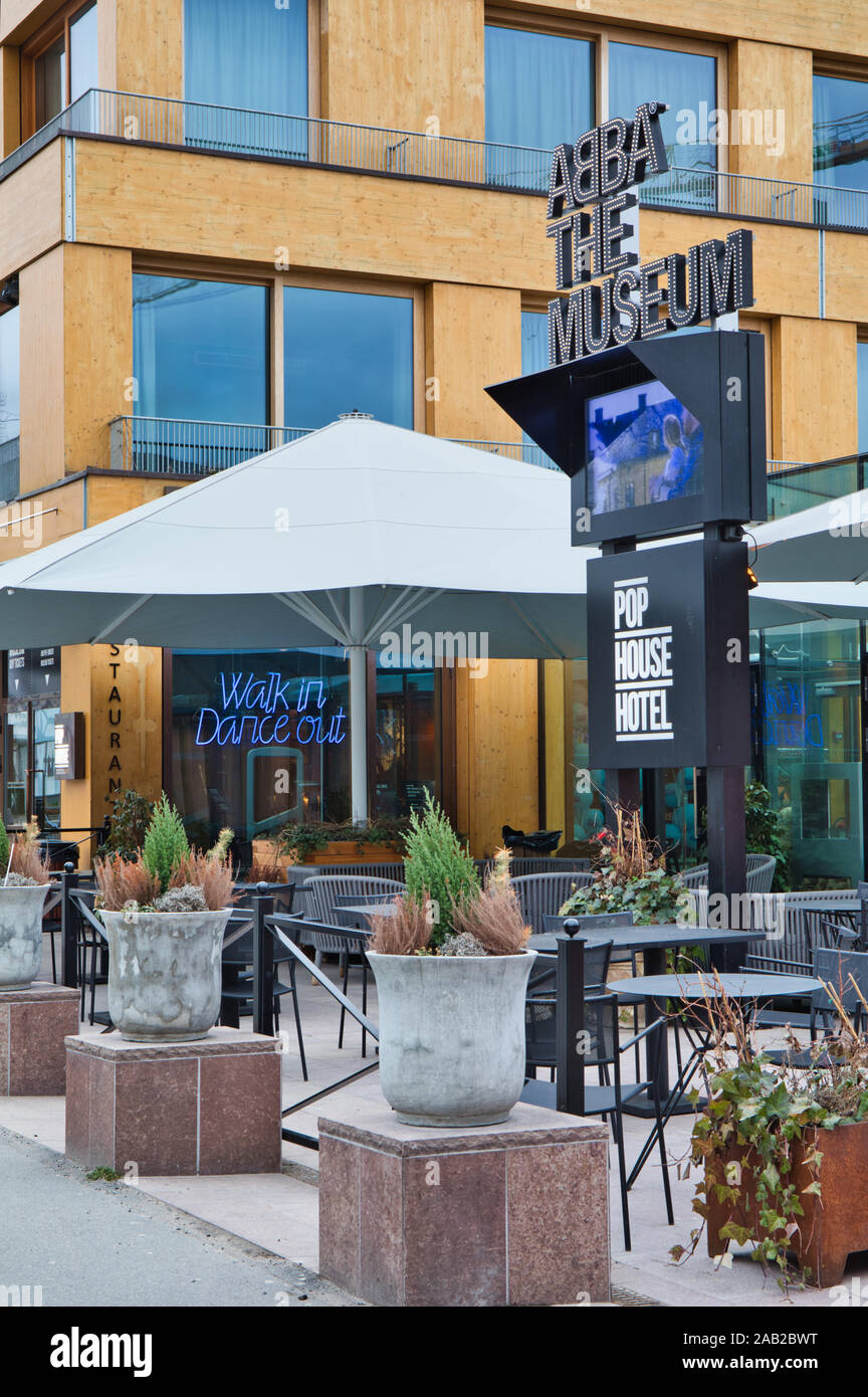 Abba Le Musée exposition permanente interactive ABBA, Djurgarden, Stockholm, Suède Banque D'Images