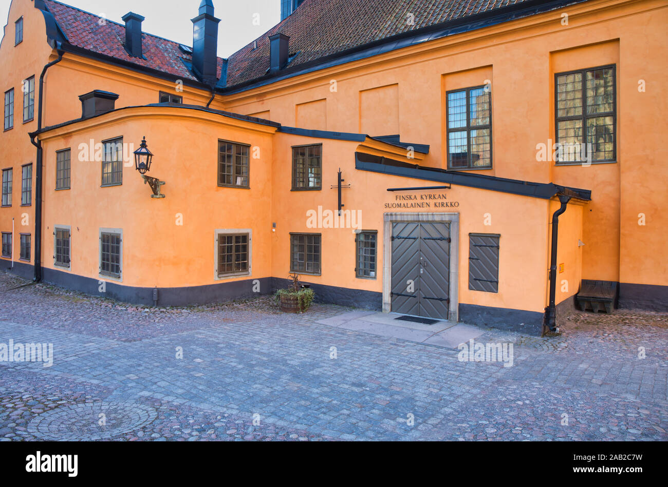 L'Église finlandaise (Finska Kyrkan), Gamla Stan, Stockholm, Suède. Construit en 1725 Banque D'Images
