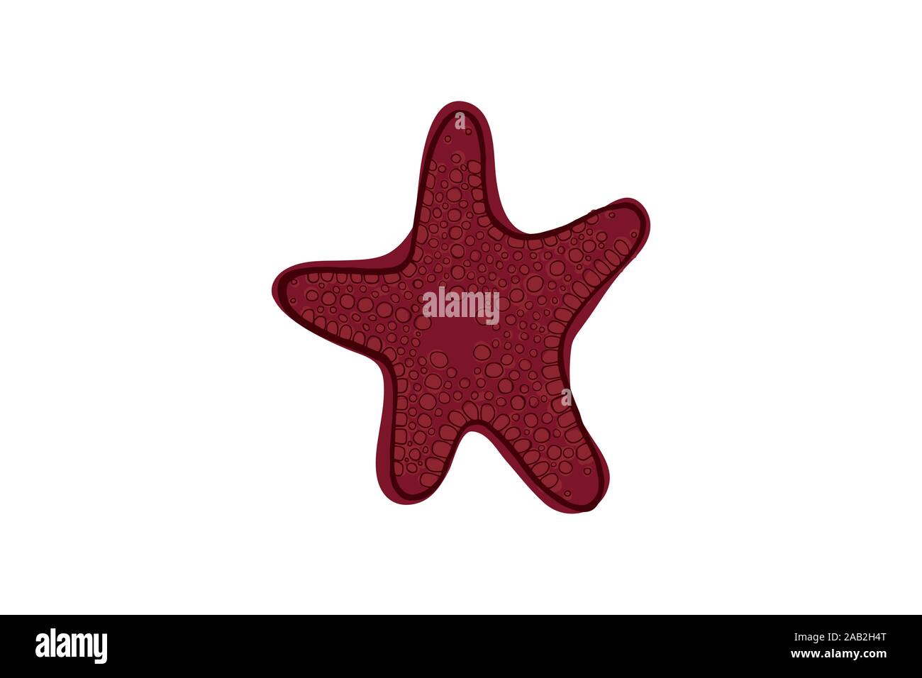 L'étoile rouge. Sous l'animal. Vector illustration Star shape Illustration de Vecteur